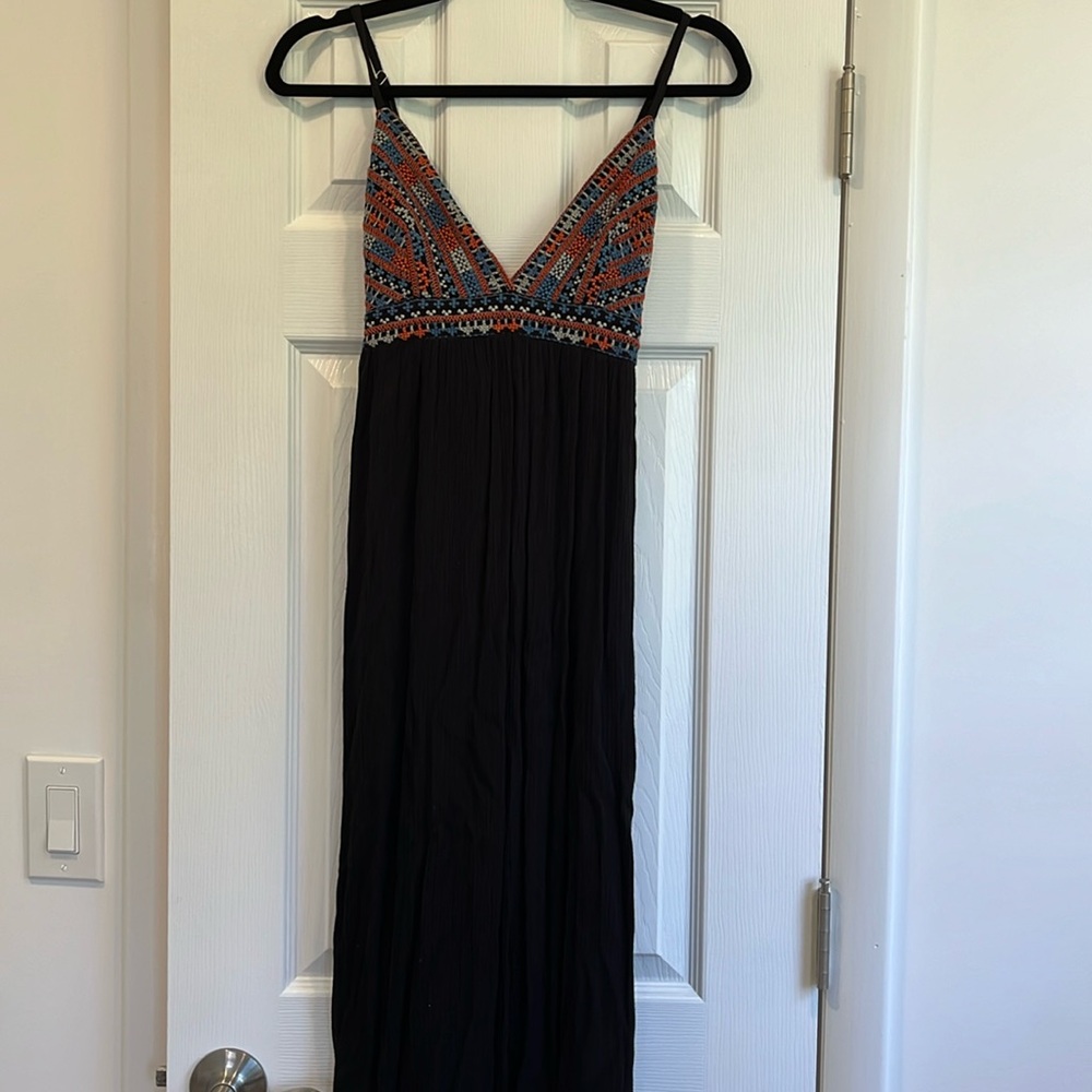 Crepe summer dress or bathing suit cover up.